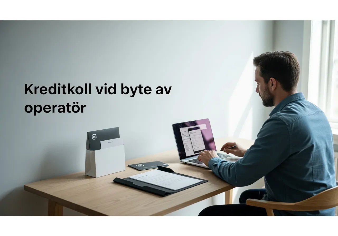 Kreditkoll vid byte av operatör