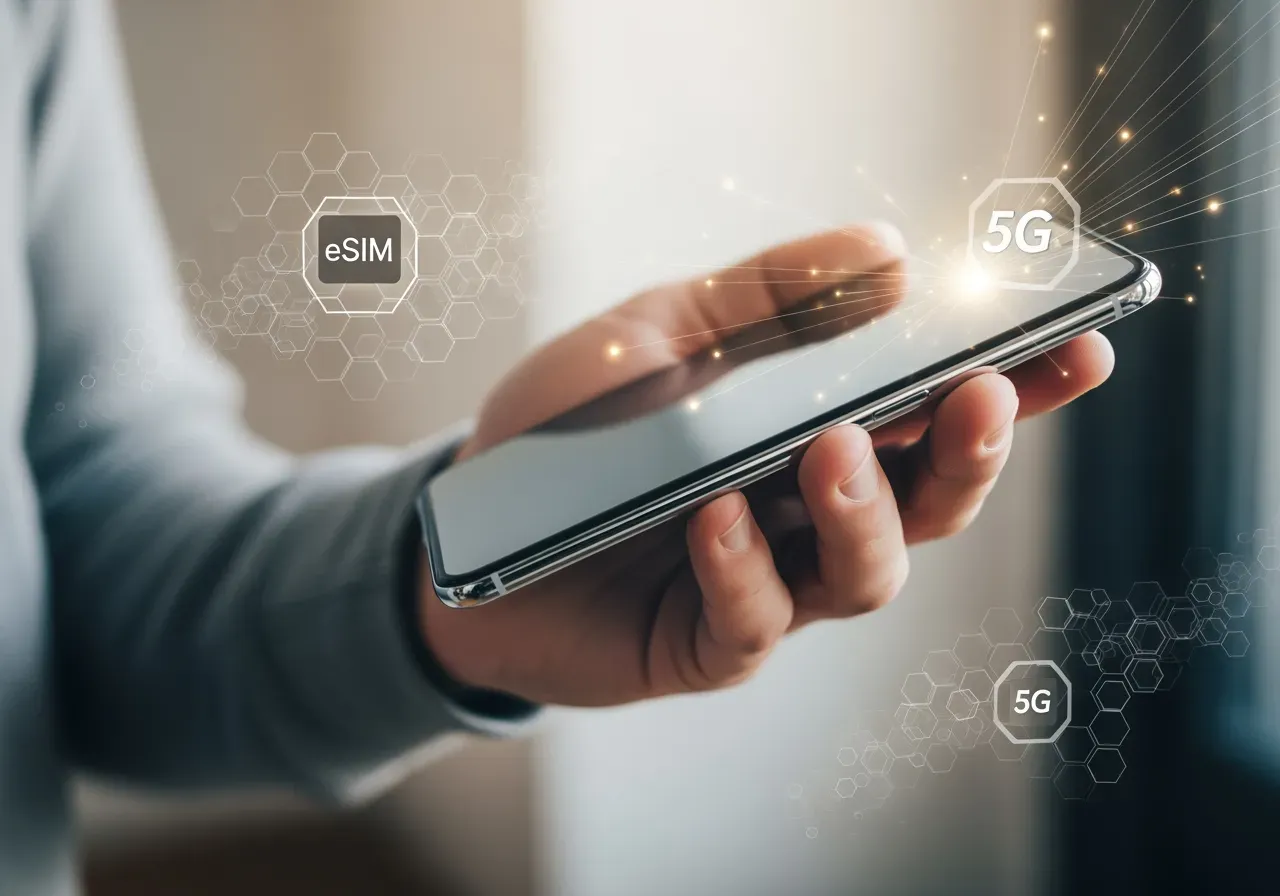 Teknik, eSIM och 5G för mobiler