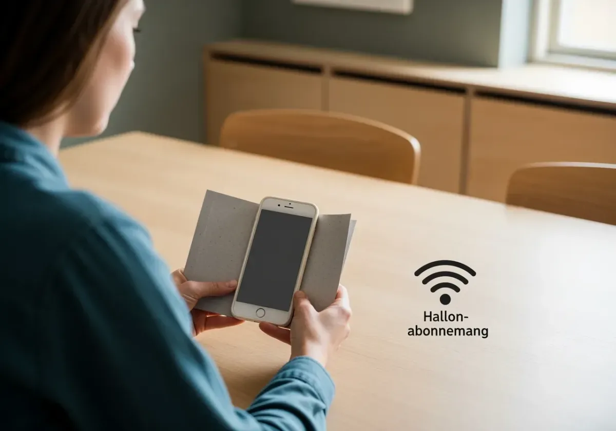 Hallon – enkel guide till rätt abonnemang och surf 2026 — illustration