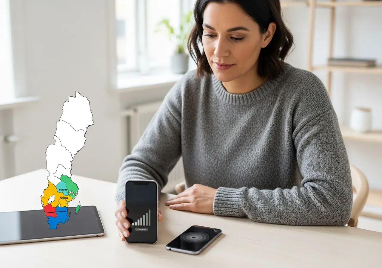 Jämför mobil täckning och surf