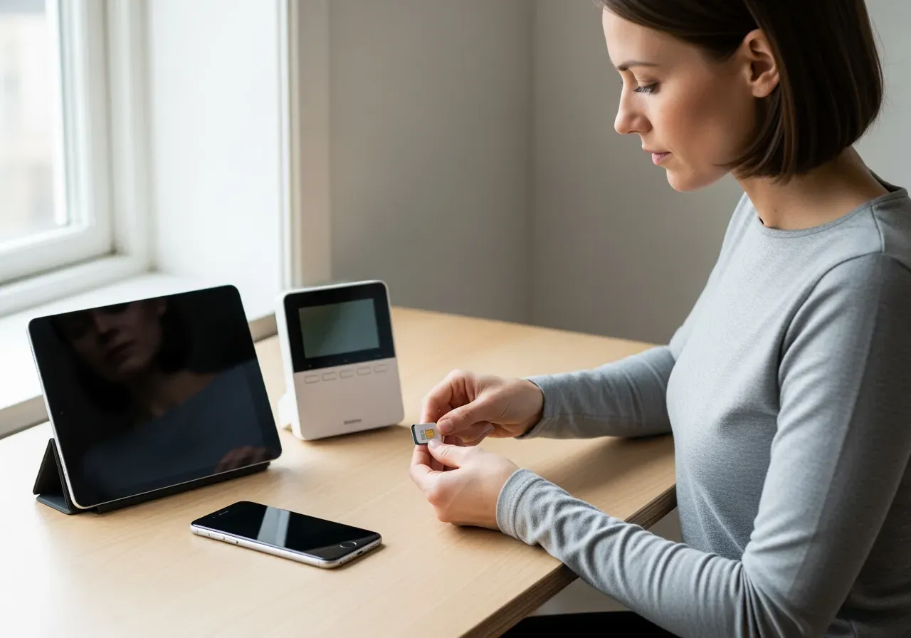 SIM för iPad iPhone och larm