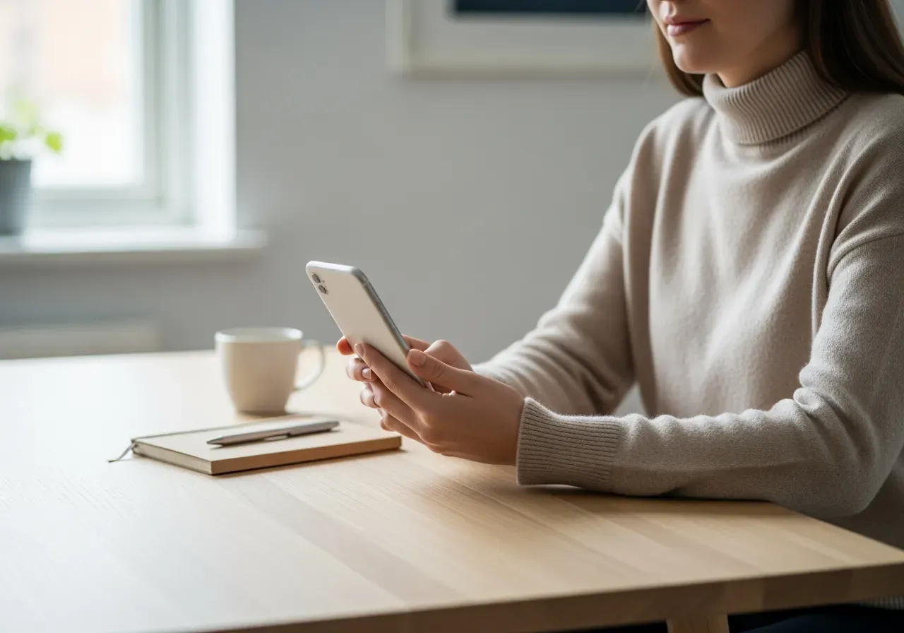 Val av studentabonnemang i mobilen