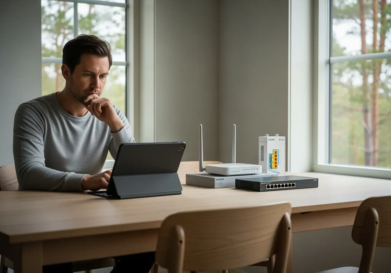 Jämför typer av bredband hemma