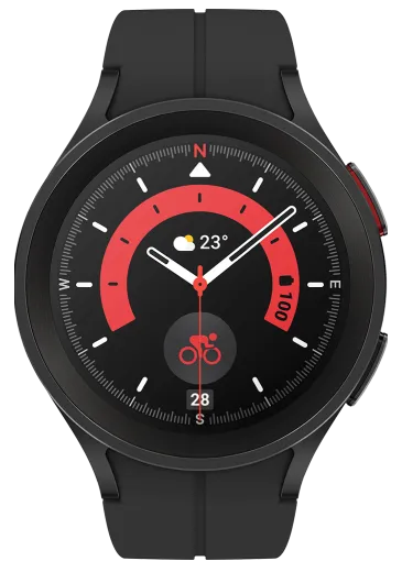 Samsung Galaxy Watch5 Pro 4G - Sportband Svart Med Abonnemang 36 x 110 SEK