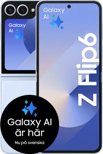Samsung Galaxy Z Flip6 256Gb Blå - 30Gb Surf - Abonnemang med bindningstid