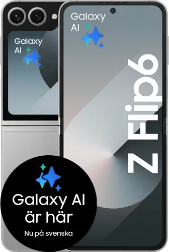 Samsung Galaxy Z Flip6 256Gb Silver - 30Gb Surf - Abonnemang med bindningstid