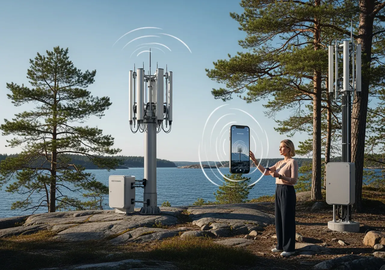 Teknik och mobilnät för täckning